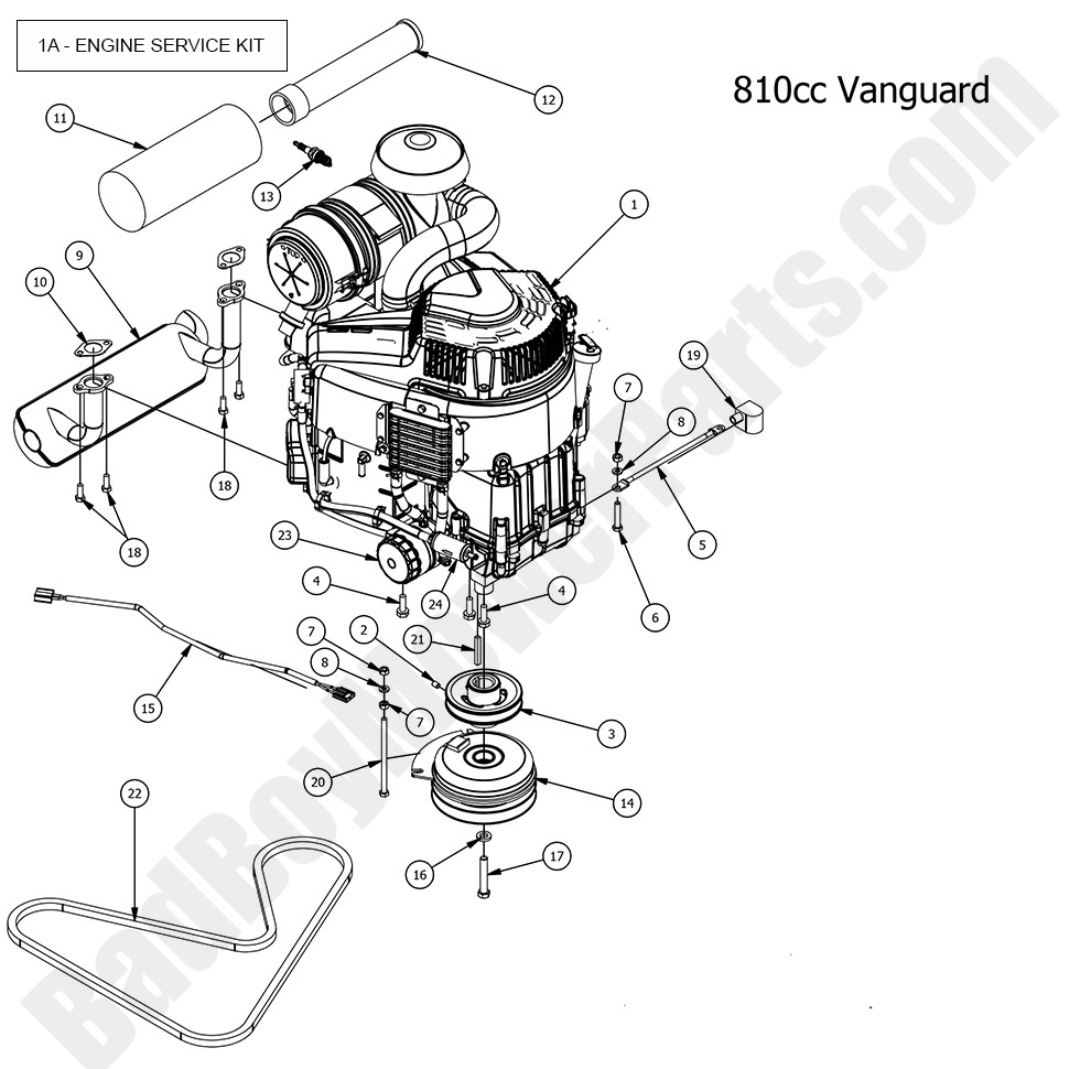 2016 Compact Outlaw Engine - Vanguard 810cc